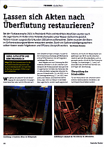Lassen sich Akten nach Überflutung restaurieren?